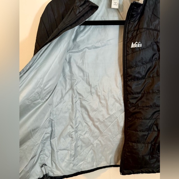 REI Girls Black Zip Up Puffer Jacket, Size L - Picture 6 of 8